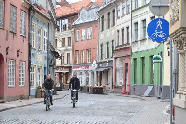 Straat in riga. — Stockfoto