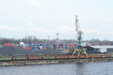 Riga port.