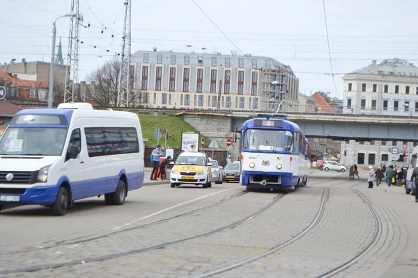 Street in Riga. — Stock Photo, Image