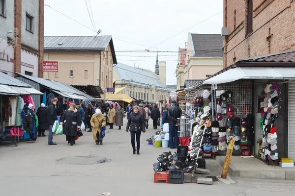 Riga zentraler markt. — Stockfoto