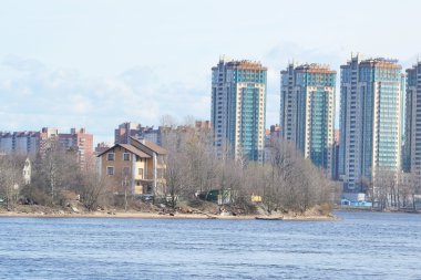 Neva Nehri manzaralı, St. Petersburg..