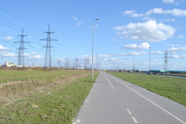 Fietspad. — Stockfoto