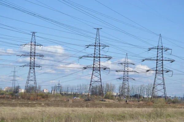 Linea elettrica . — Foto Stock