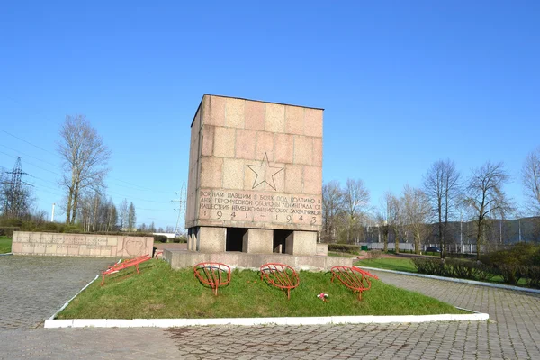 Monumento ai caduti, Kolpino . — Foto Stock