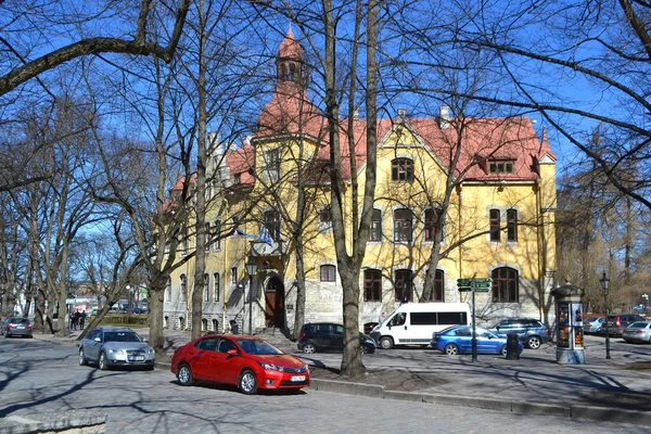 Улица в центре Таллинна . — стоковое фото