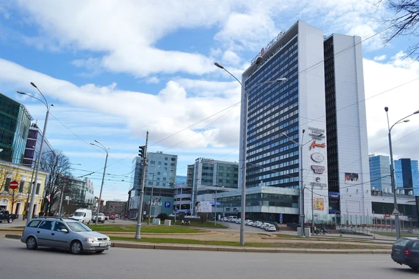 Straat in het centrum van Tallinn. — Stockfoto