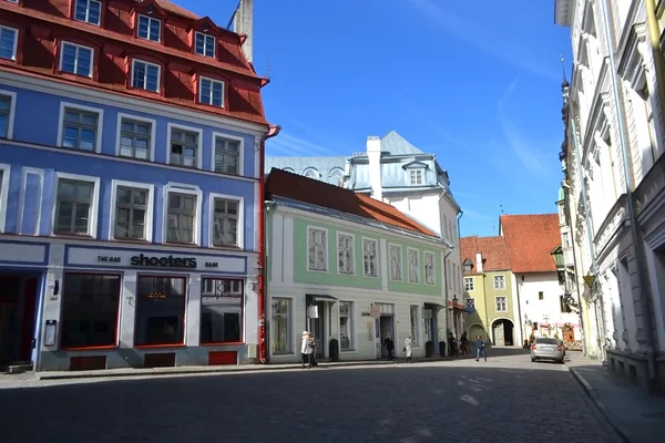 Straat in het centrum van Tallinn. — Stockfoto