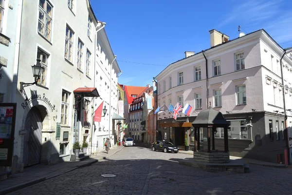 Rua no centro de Tallinn . — Fotografia de Stock