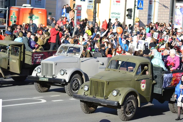 Vítězství parade v st.petersburg. — Stock fotografie