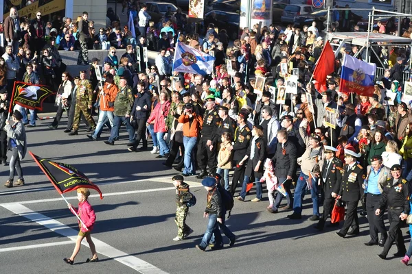 Victory parade in St.Petersburg. — Stock Photo, Image