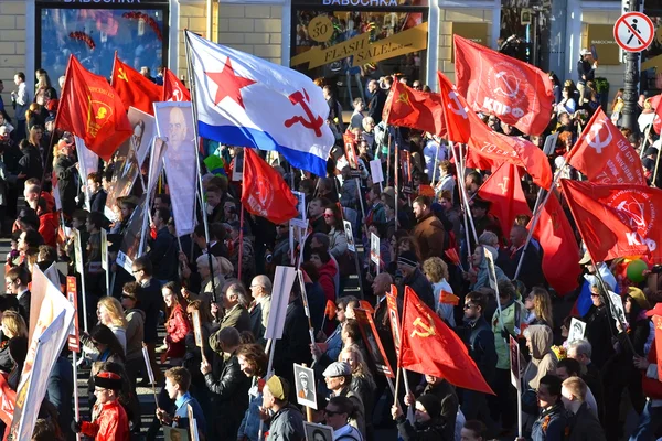 Victory parade in St.Petersburg. — Stock Photo, Image