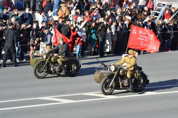 Victory parade in St.Petersburg. — Stock Photo, Image