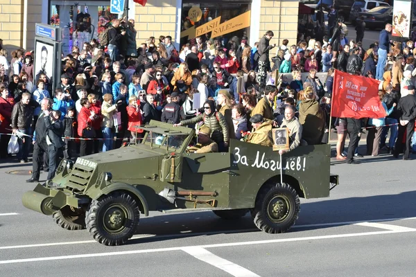 Desfile da vitória em São Petersburgo . — Fotografia de Stock