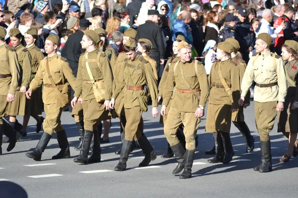 Parade kemenangan di St.Petersburg . — Stok Foto