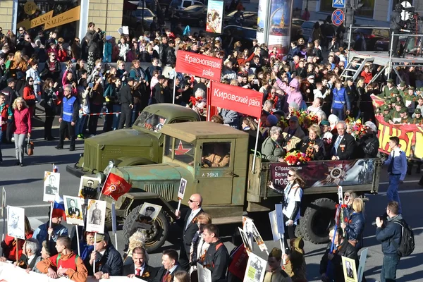 Victory parade in St.Petersburg. — Stock Photo, Image