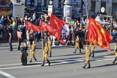 zafer günü komünist gösteri.