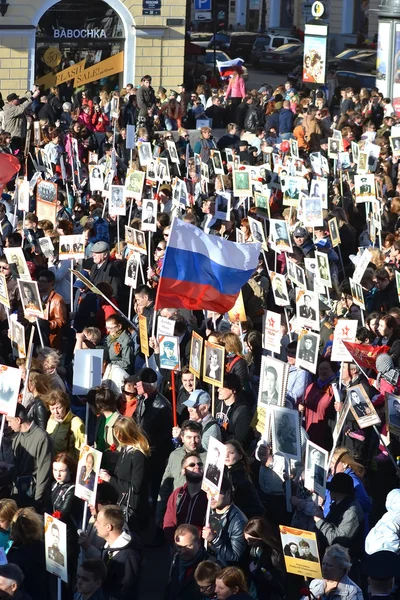 Victory parade in St.Petersburg. — Stock Photo, Image