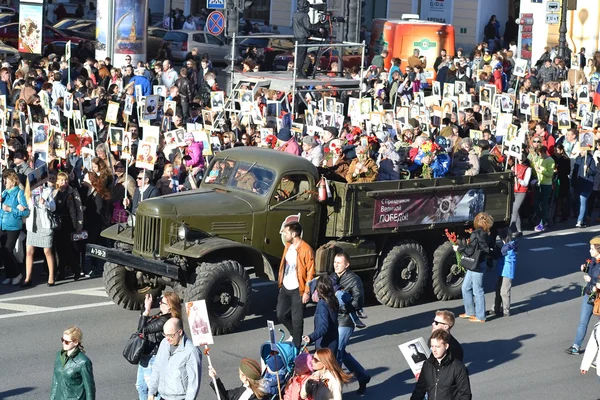 Vítězství parade v st.petersburg. — Stock fotografie