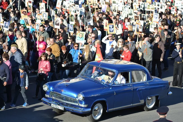 Victory parade in St.Petersburg. — Stock Photo, Image