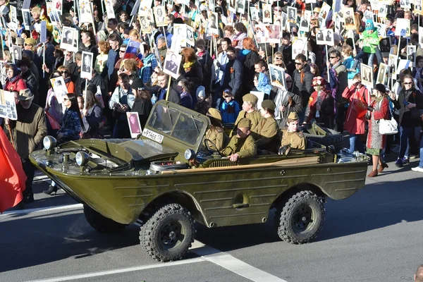 Siegesparade in St. Petersburg. — Stockfoto