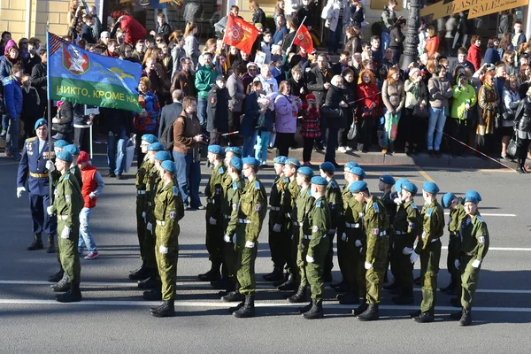 A katonák az Airborne csapatok. — Stock Fotó