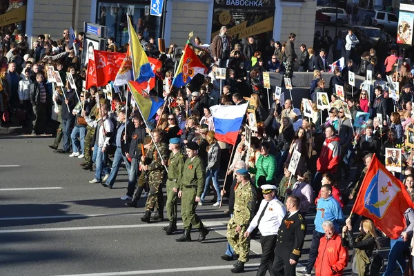 Victory parade in St.Petersburg. — Stock Photo, Image