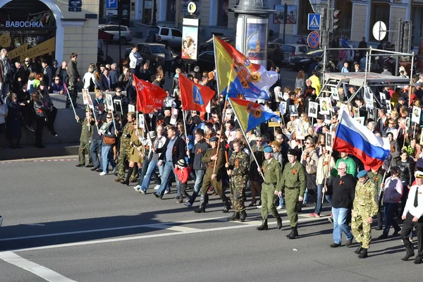 Vítězství parade v st.petersburg. — Stock fotografie