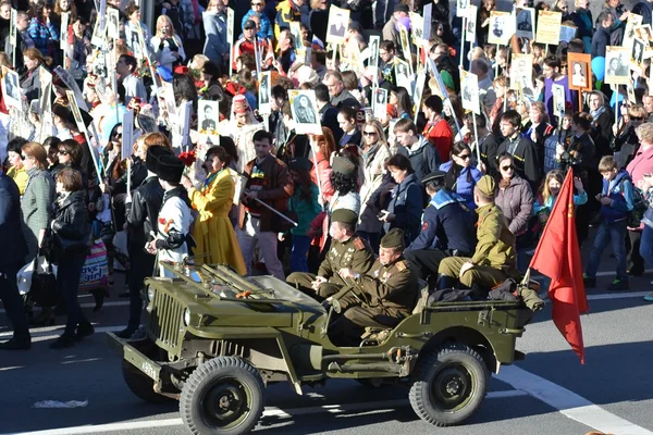 Παρέλαση νίκη στην Αγία Πετρούπολη. — Φωτογραφία Αρχείου