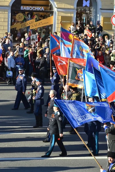 Victory parade in St.Petersburg. — Stock Photo, Image