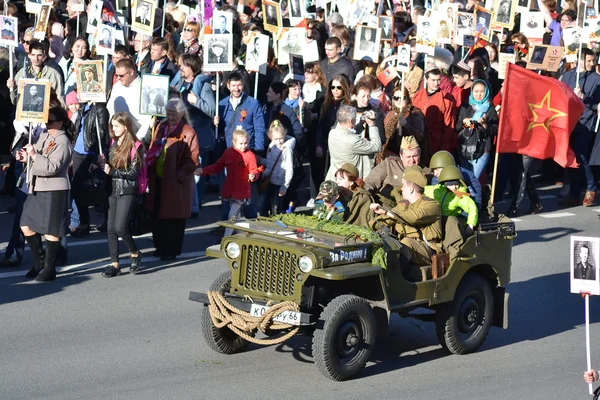 Vítězství parade v st.petersburg. — Stock fotografie