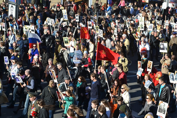 Victory parade in St.Petersburg.