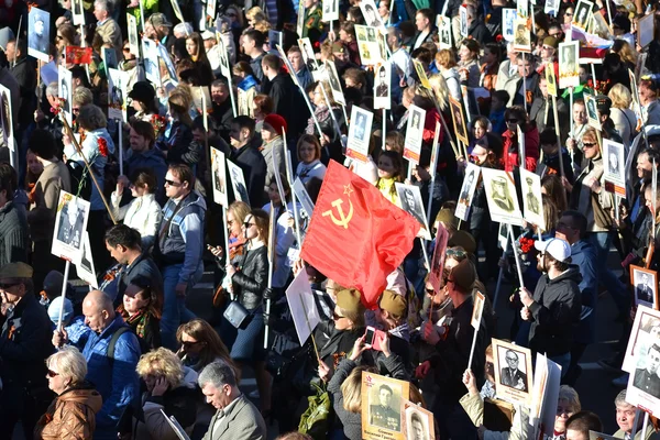 Overwinningsparade in Sint-Petersburg. — Stockfoto