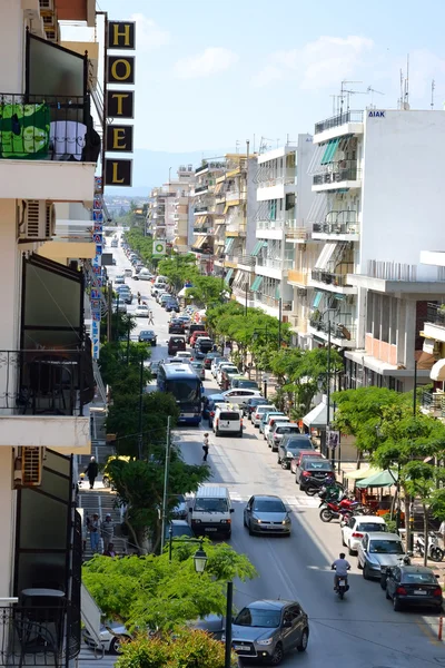 Street in Loutraki. — Stock Photo, Image