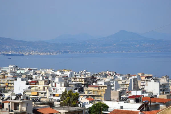 Loutraki şehir görünümünü. — Stok fotoğraf