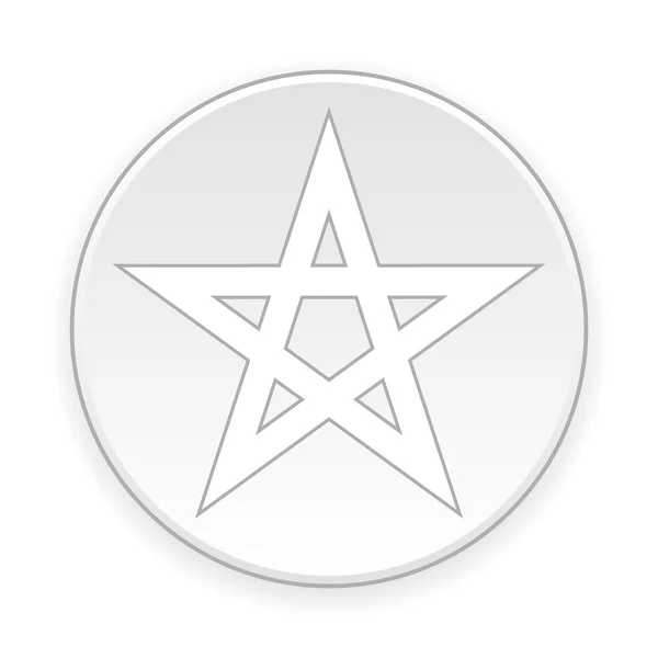 Pentagram knop. — Stockvector