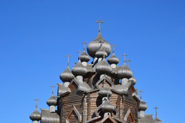 Rus ahşap mimari tarzı şefaat Kilisesi.