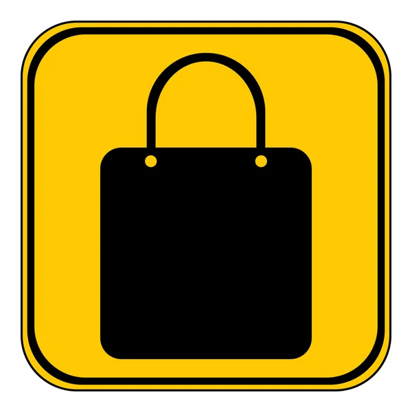 Κουμπί τσάντα για ψώνια. — Διανυσματικό Αρχείο