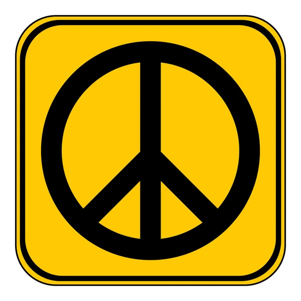 Vrede symbool buttom. — Stockvector
