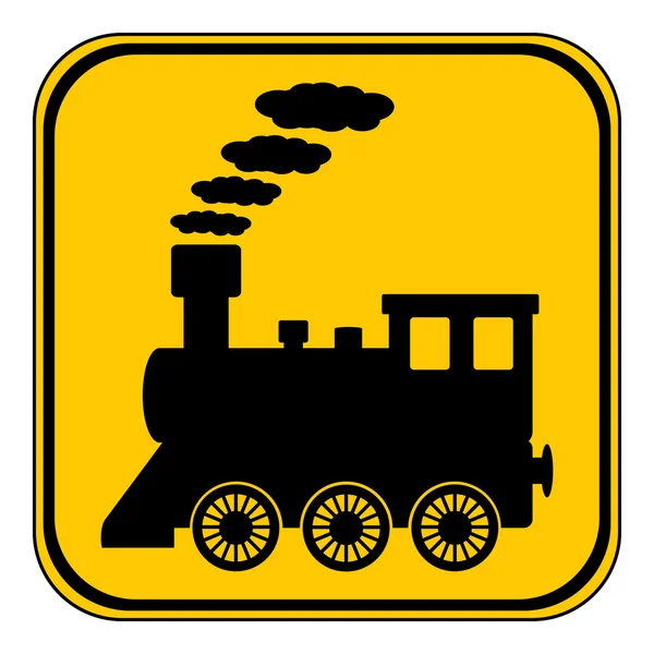 Locomotive button. — Stock Vector