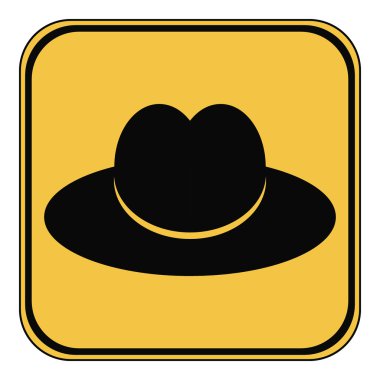 Düğme erkek şapka.