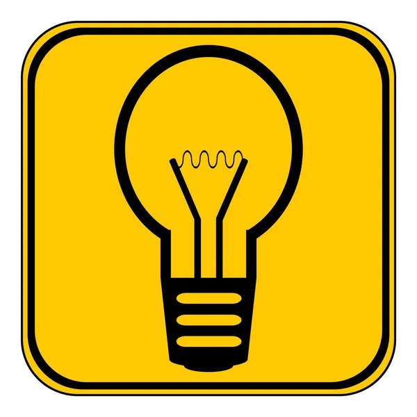 Bouton ampoule . — Image vectorielle