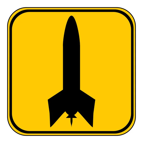 Raketenknopf. — Stockvektor