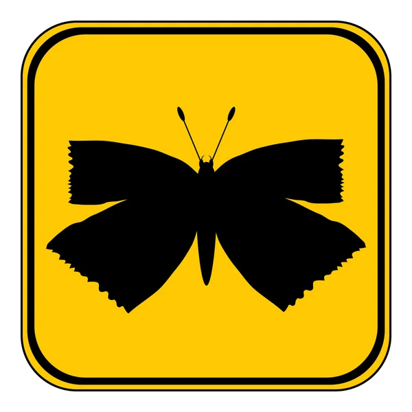 Кнопка бабочки . — стоковый вектор