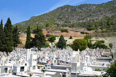 Loutraki şehir görünümünü.