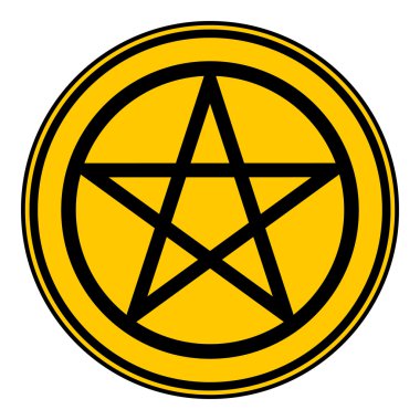 Pentagram düğmesi.
