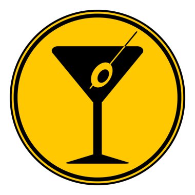 Martini cam düğmesi.