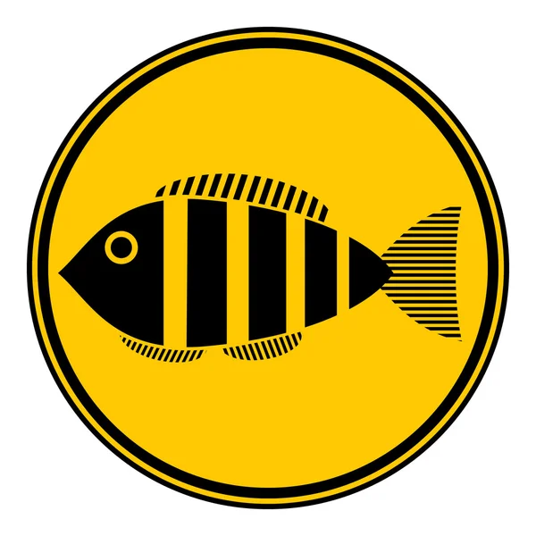 Botón pescado . — Vector de stock