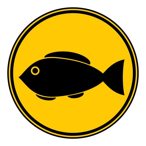 Fish button. — Stock Vector