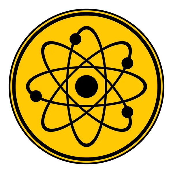 Atom düğmesi. — Stok Vektör