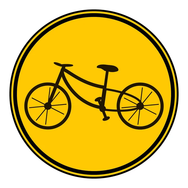 Botão de bicicleta . — Vetor de Stock